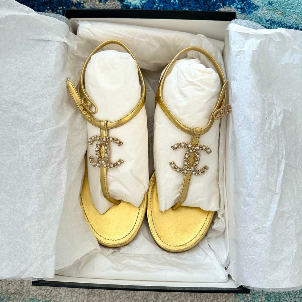 Chanel 20 CC Sandals